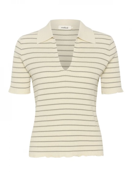 Foto van product SOAKED IN LUXURY Shirt 'Lidya' crème / zwart