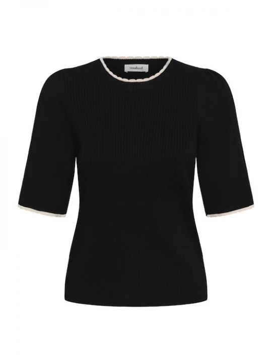 Foto van product SOAKED IN LUXURY Shirt 'Lysandra Adrianna' zwart / wit