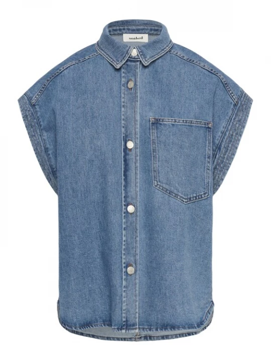 Foto van product SOAKED IN LUXURY Shirt 'SLAdabella' blauw denim