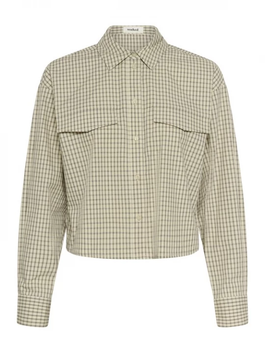 Foto van product SOAKED IN LUXURY Shirt 'SLSivah' beige / navy