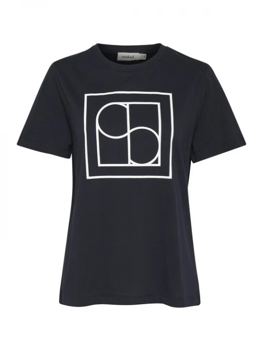 Foto van product SOAKED IN LUXURY Shirt 'Varga' donkerblauw / wit