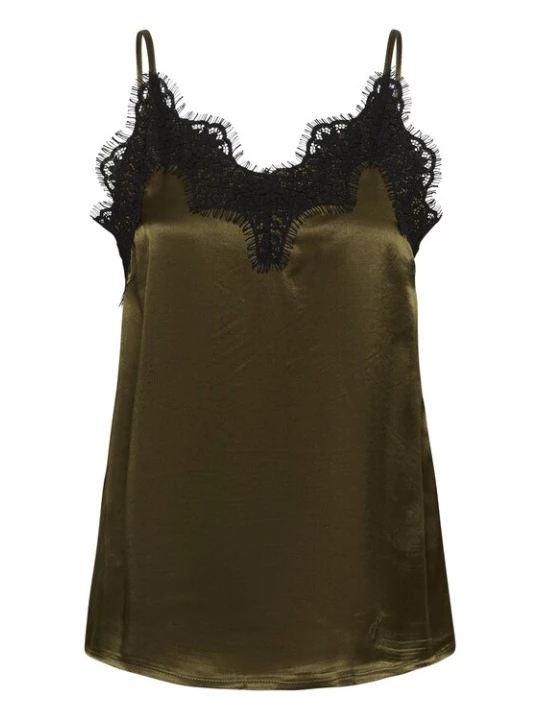 Foto van product SOAKED IN LUXURY Top 'Irini Lace' bruin