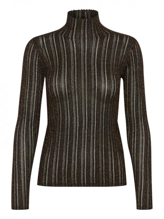 Foto van product SOAKED IN LUXURY Trui 'Laisa' bruin / goud