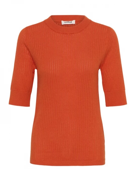 Foto van product SOAKED IN LUXURY Trui 'SLSpina' oranje