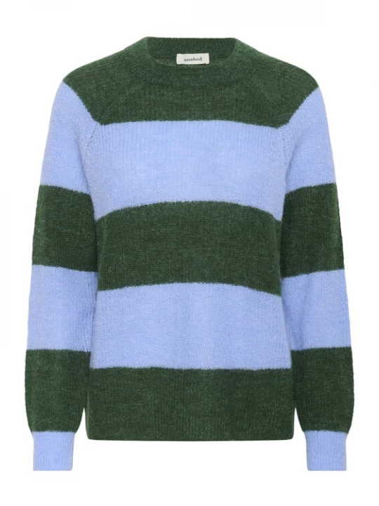Foto van product SOAKED IN LUXURY Trui 'SLTuesday' hemelsblauw / donkerblauw