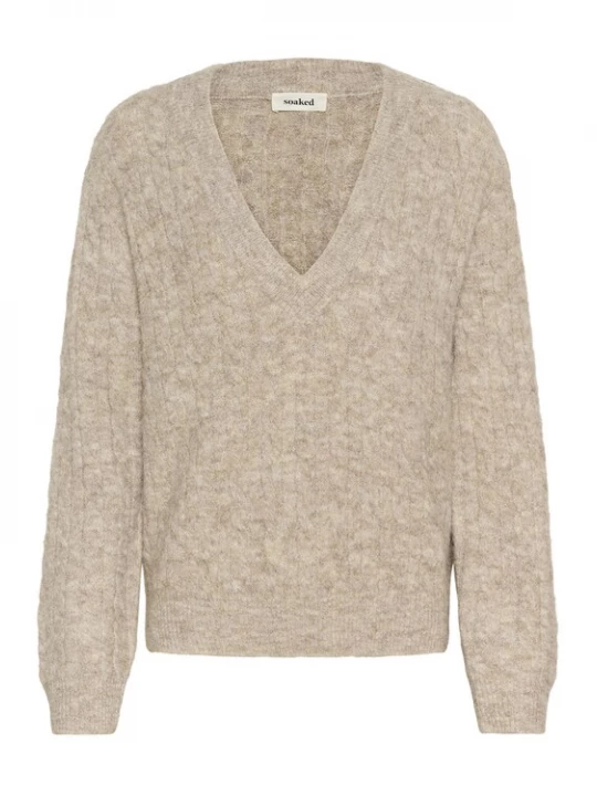 Foto van product SOAKED IN LUXURY Trui 'SLVespera' lichtbeige