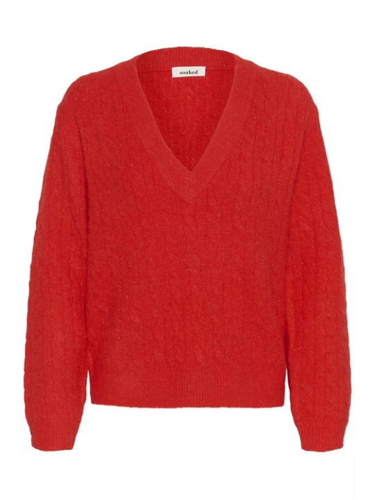 Foto van product SOAKED IN LUXURY Trui 'SLVespera' rood