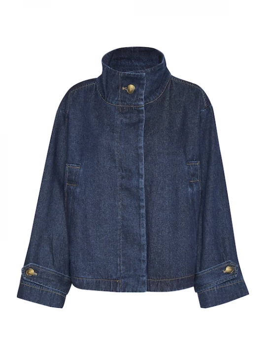 Foto van product SOAKED IN LUXURY Tussenjas 'Jannine' donkerblauw
