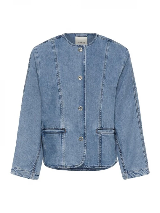 Foto van product SOAKED IN LUXURY Tussenjas 'SLAdabella' blauw denim