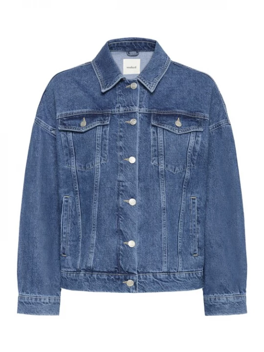 Foto van product SOAKED IN LUXURY Tussenjas 'SLNamira' blauw denim