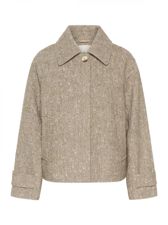 Foto van product SOAKED IN LUXURY Tussenjas 'SLOleia' beige gemêleerd