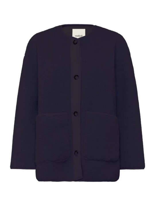 Foto van product SOAKED IN LUXURY Tussenjas 'Thalassa' donkerblauw