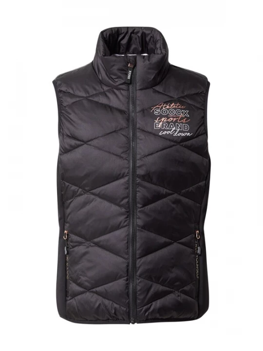 Foto van product Soccx Bodywarmer 'Free Yourself' rosa / zwart / wit