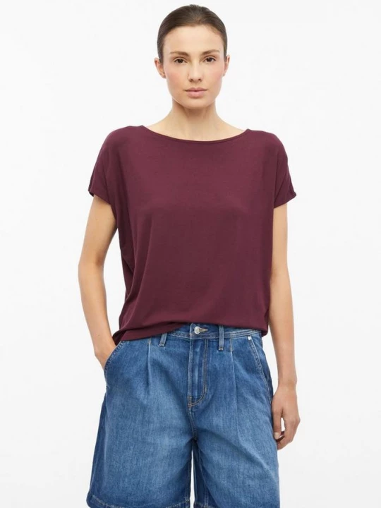 Foto van product Soepel vallend jersey shirt met schouders s.Oliver roze