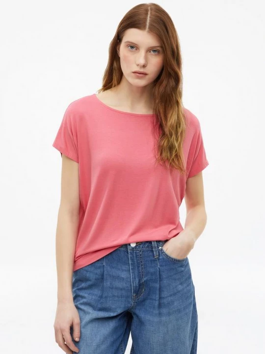Foto van product Soepel vallend jersey shirt met schouders s.Oliver roze