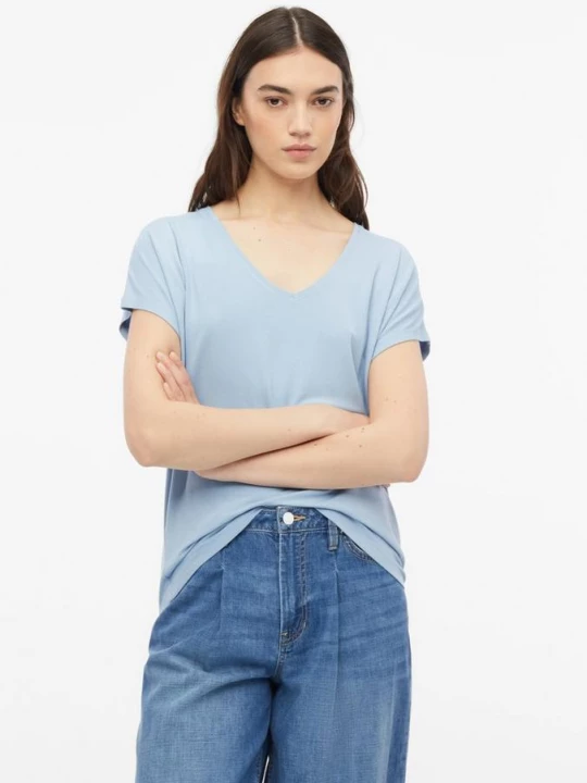Foto van product Soepel vallend jersey shirt met verlaagde schouders s.Oliver blauw