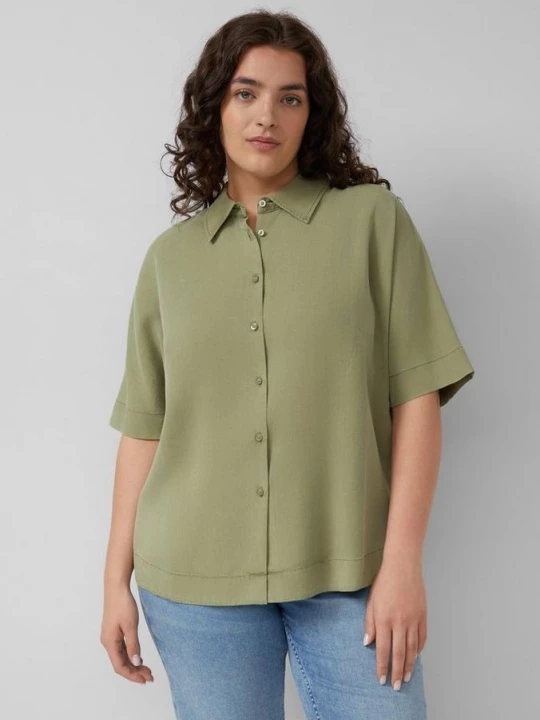 Foto van product Soepel vallende blouse van lyocell s.Oliver olijfgroen
