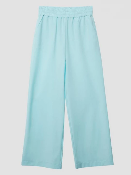 Foto van product Soepel vallende broek met elastische tailleband en wijde pijpen s.Oliver