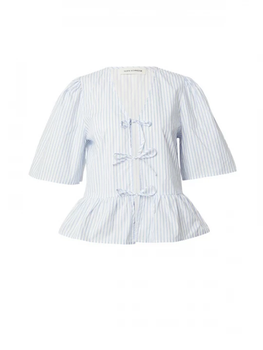 Foto van product Sofie Schnoor Blouse lichtblauw / wit