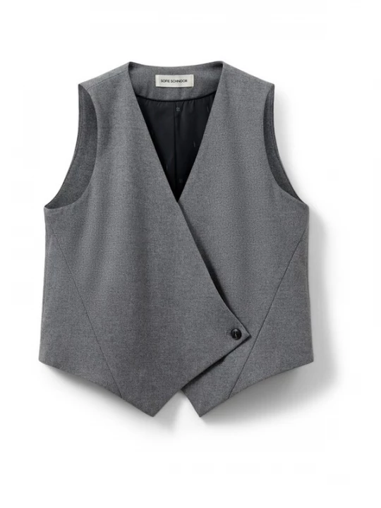Foto van product Sofie Schnoor Gilet 'VIRGINIA' grijs gemêleerd