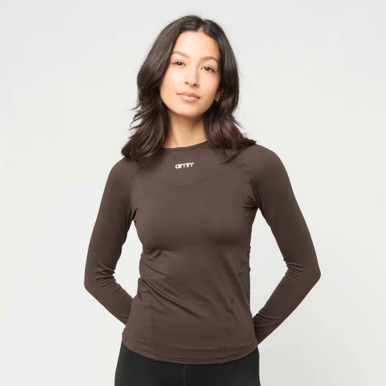 Foto van product Soft Basic Long Sleeve AIMN bruin