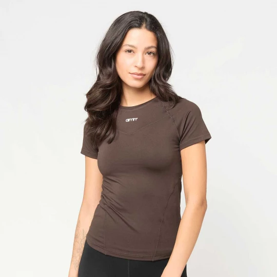 Foto van product Soft Basic Short Sleeve AIMN bruin