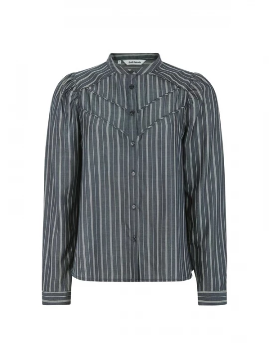 Foto van product Soft Rebels Blouse 'Charlotte' marine / wit