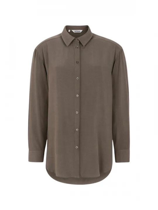 Foto van product Soft Rebels Blouse 'Freedom' donkerbruin