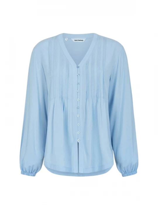 Foto van product Soft Rebels Blouse 'Freedom' lichtblauw