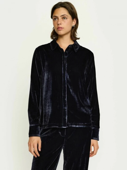 Foto van product Soft Rebels Blouse 'SRSolana' donkerblauw