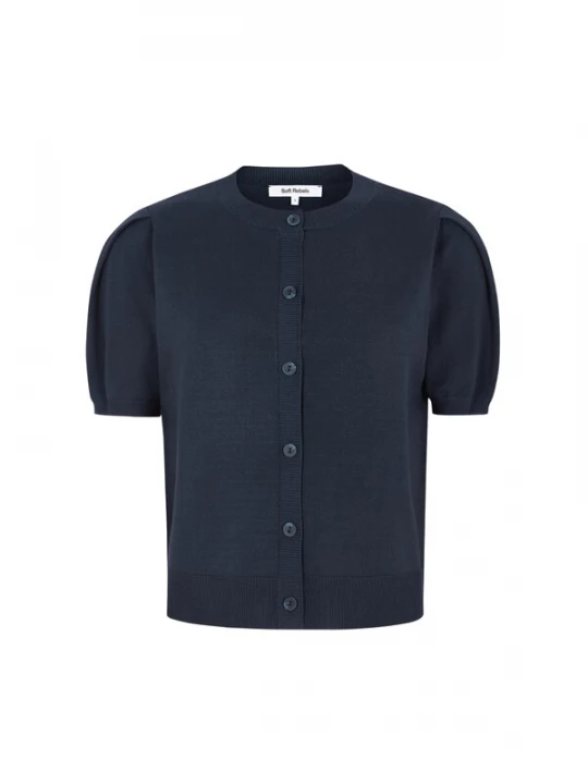 Foto van product Soft Rebels Gebreid vest 'Marla' nachtblauw