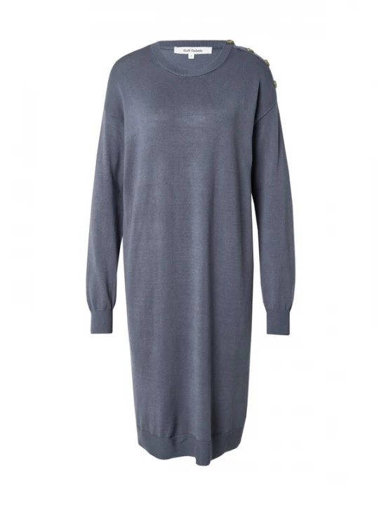 Foto van product Soft Rebels Gebreide jurk 'Pira' smoky blue