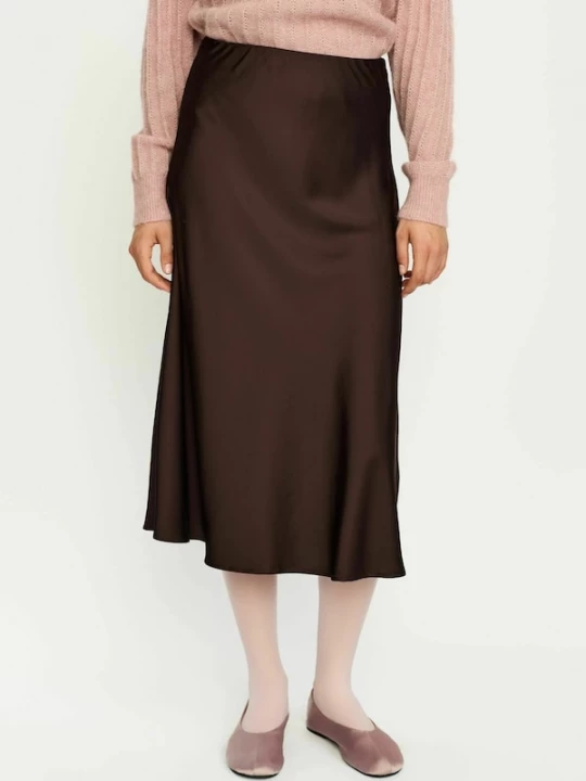 Foto van product Soft Rebels Rok 'SRAbia' donkerbruin
