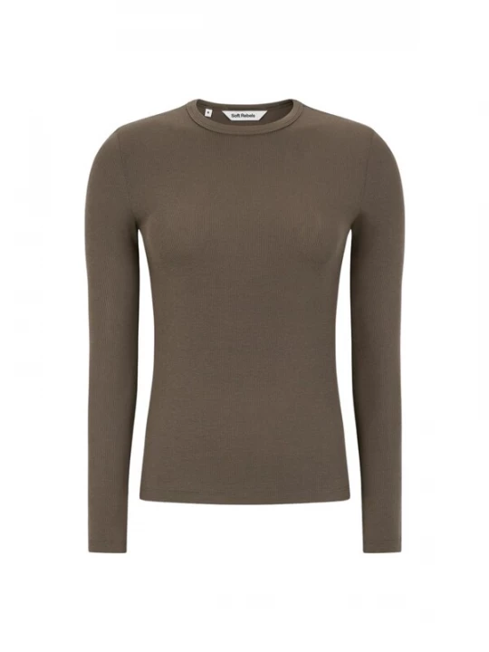 Foto van product Soft Rebels Shirt 'Fenja' donkerbruin