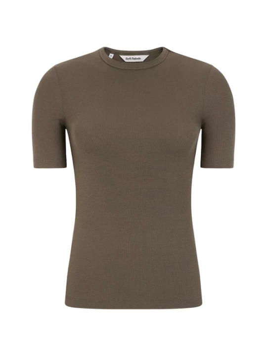 Foto van product Soft Rebels Shirt 'Fenja' sepia