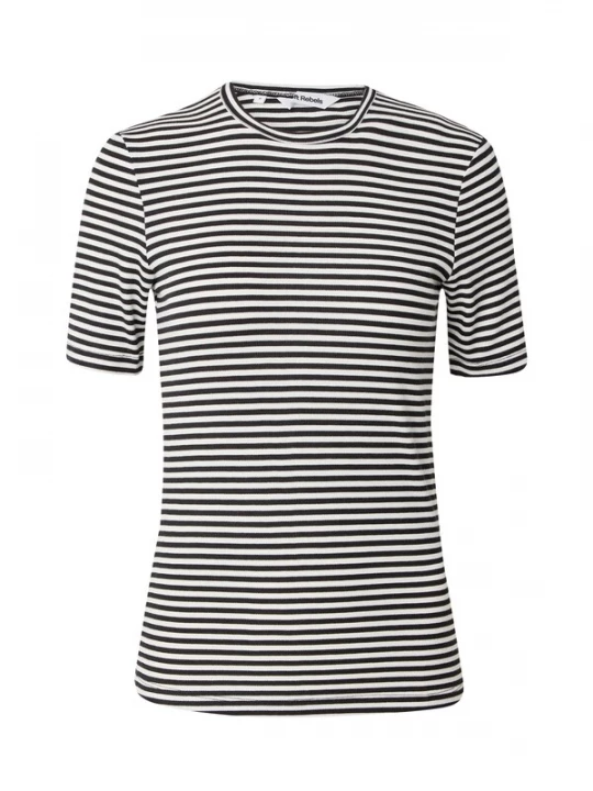 Foto van product Soft Rebels Shirt 'Fenja' zwart / wit