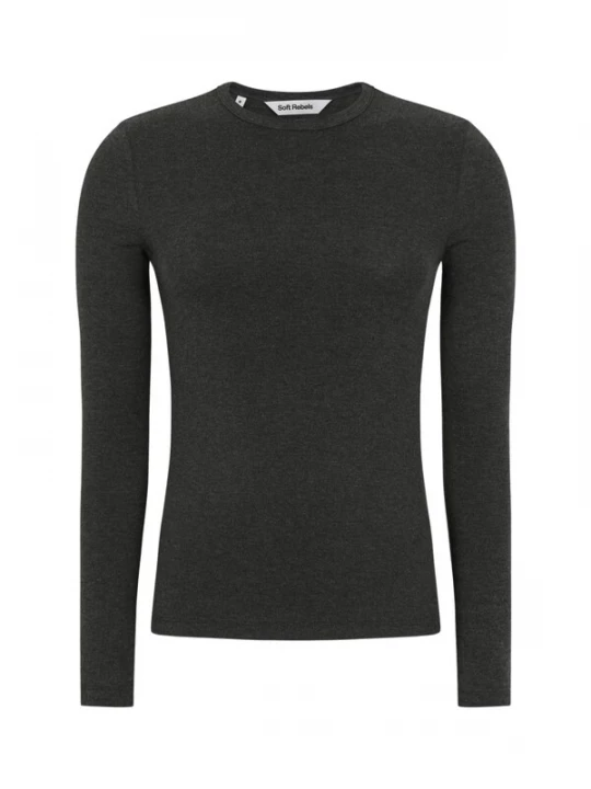 Foto van product Soft Rebels Shirt 'Roman' antraciet