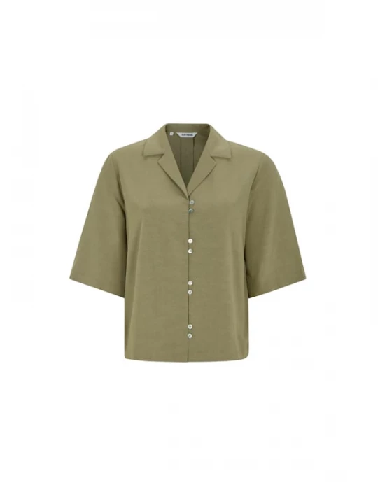 Foto van product Soft Rebels Shirt ' SRDale ' olijfgroen