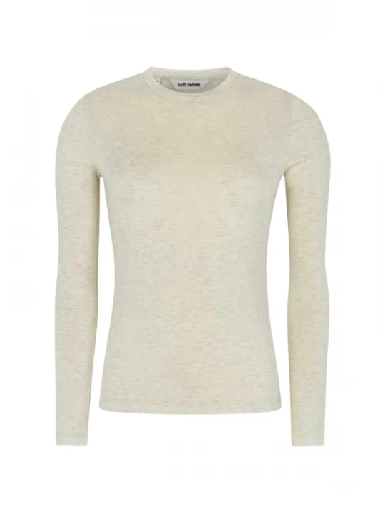 Foto van product Soft Rebels Shirt 'SRRoman' ivoor
