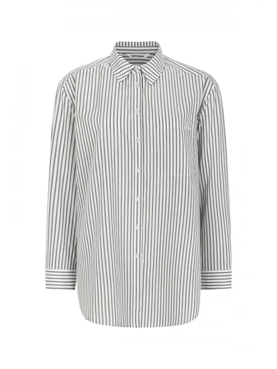 Foto van product Soft Rebels Shirt 'SRVeronica' donkergrijs / wit