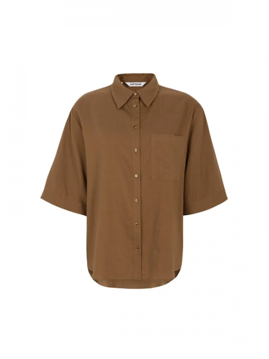 Foto van product Soft Rebels Shirt ' SRYindi ' sepia