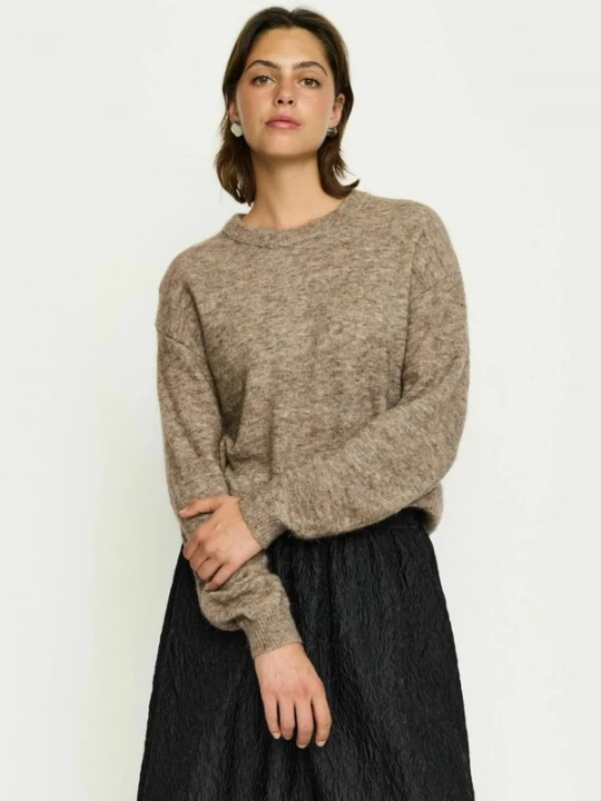 Foto van product Soft Rebels Trui 'SRAllison' bruin gemêleerd