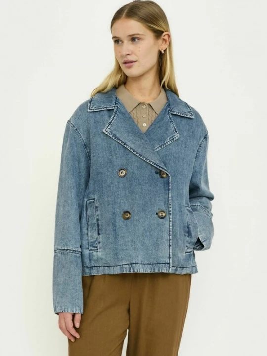Foto van product Soft Rebels Tussenjas ' SRAalia ' lichtblauw