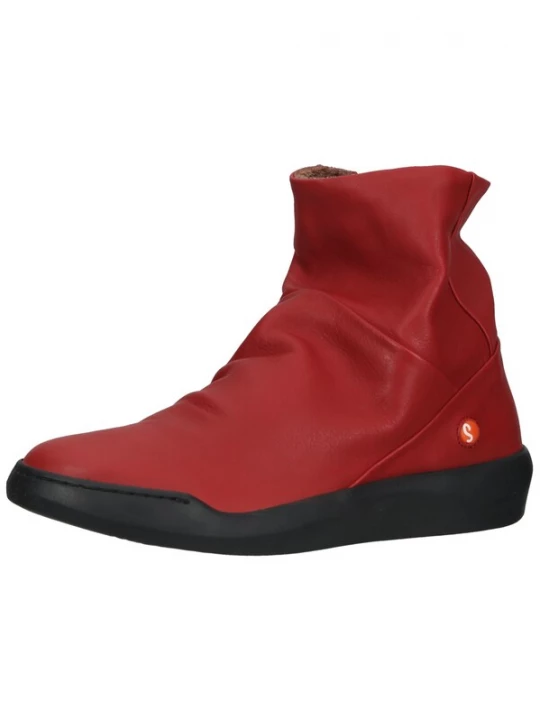 Foto van product Softinos Enkellaarsjes rood / wit