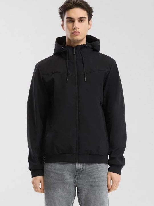 Foto van product Softshell jas met zakken met rits QS zwart