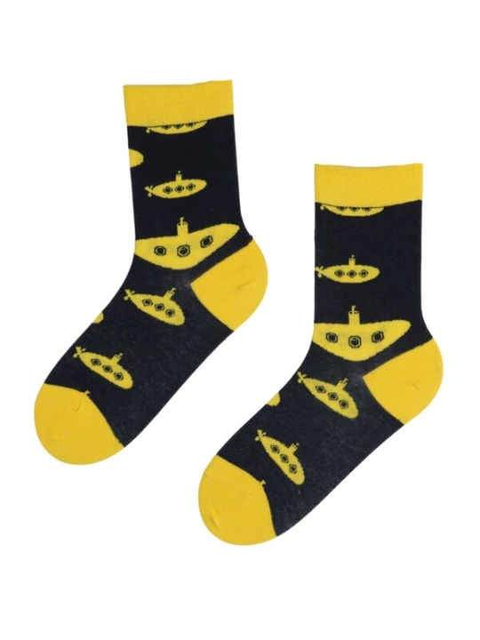Foto van product Sokisahtel Sokken 'ALLVEELAEV socks with submarines' donkerblauw