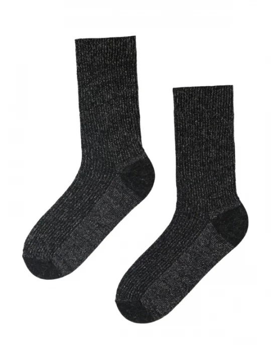 Foto van product Sokisahtel Sokken 'ALPACA WOOL sparkly socks' zwart