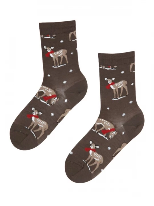 Foto van product Sokisahtel Sokken 'BAMBY merino wool socks' bruin