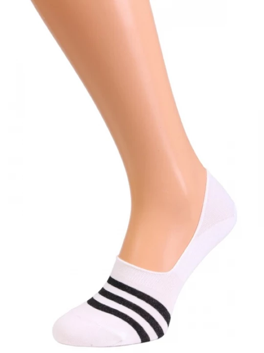 Foto van product Sokisahtel Sokken 'CARLOS striped footies for men' wit