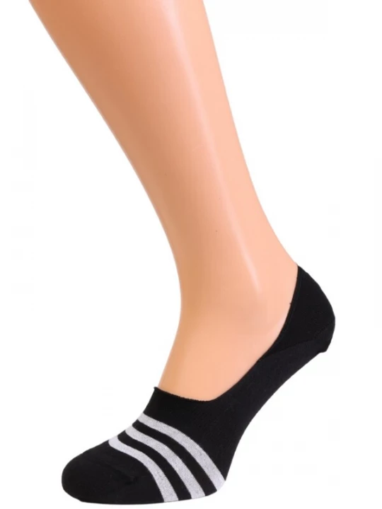 Foto van product Sokisahtel Sokken 'CARLOS striped footies for men' zwart